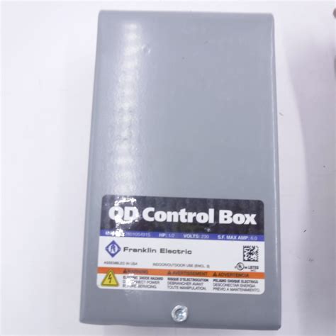 franklin electric well control box 2801054915|Franklin, 2801054915, Control Box, 1/2HP, 230V, 1Phase.